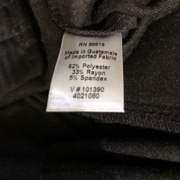 Coldwater Creek 10 Charcoal Gray Natural Fit Stretch Work Career Office Pants - Picture 4 of 7